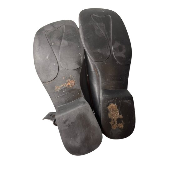 725 Originals Black Leather Loafers 6 Shoes Classic Slip-On Design - Picture 8 of 9